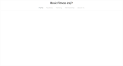 Desktop Screenshot of basicfitness24-7.com